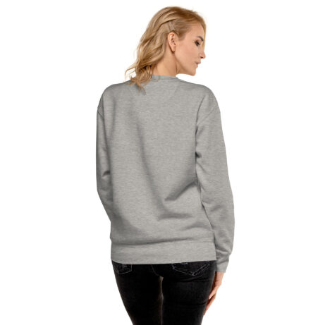 unisex premium sweatshirt carbon grey back 65af45b9497c2