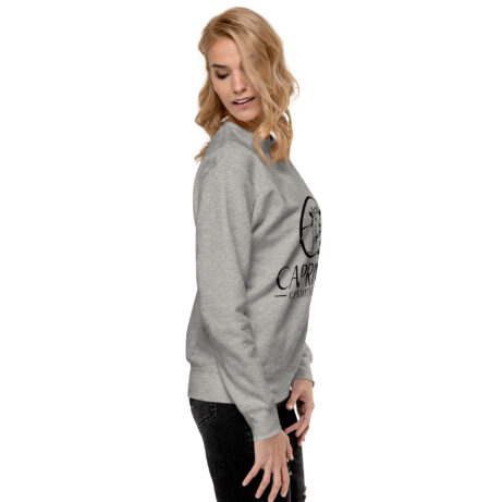 unisex premium sweatshirt carbon grey right 65af45b94941e