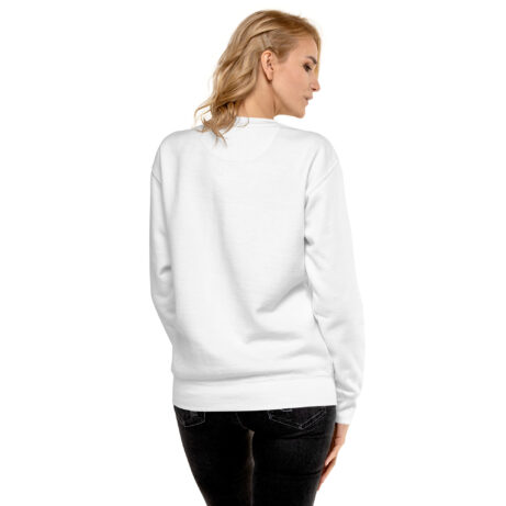 unisex premium sweatshirt white back 65af45b94bbfa